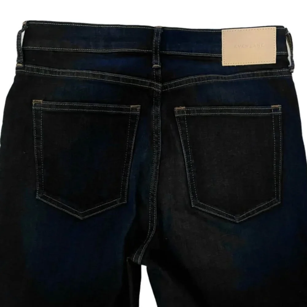 Everlane NEW The High Rise Skinny Jean Dark Indigo Wash size 27 Tall